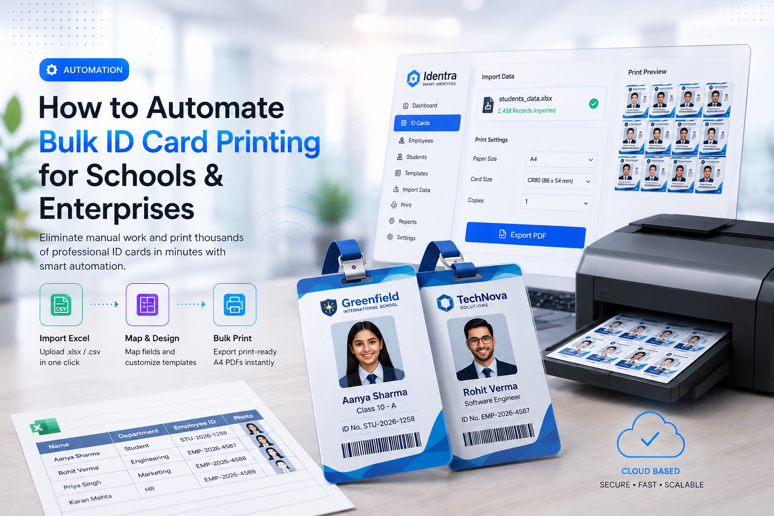 How to Automate Bulk ID Card Printing for Schools & Enterprises