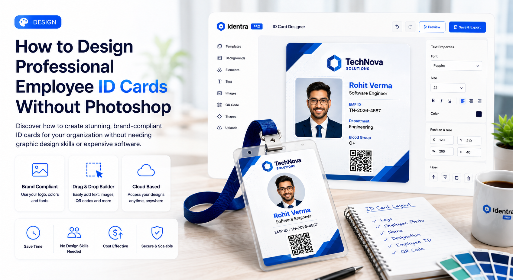 How to Design Professional Employee ID Cards Without Photoshop
